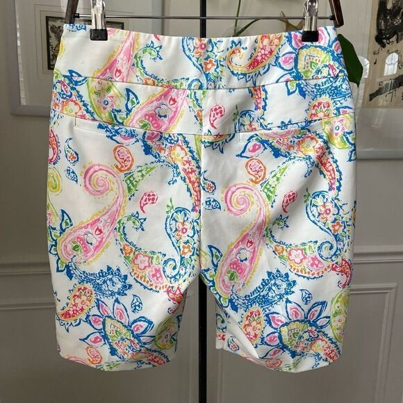 IBKUL Sharon White Multi Pullon Golf Short 6 10” - Picture 2 of 7